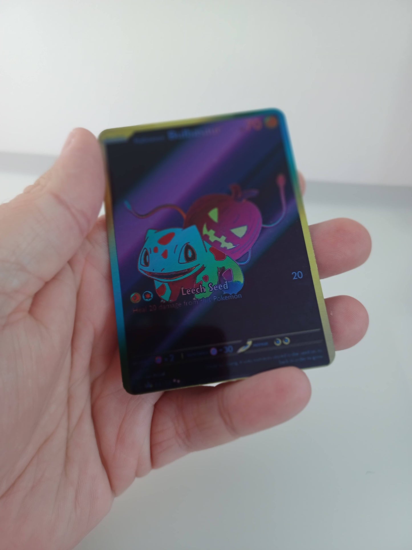 Bulbasaur Aluminum Silver Pokemon art Card