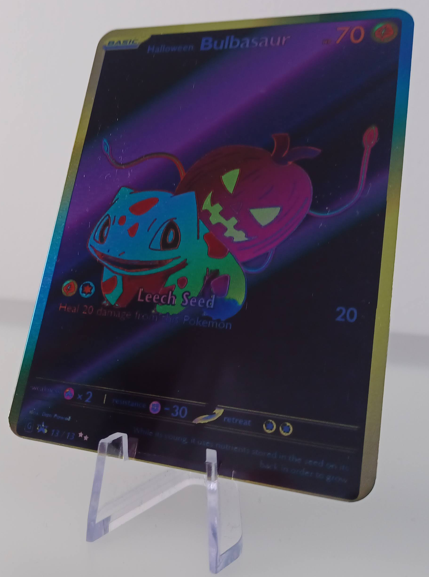 Bulbasaur Aluminum Silver Pokemon art Card