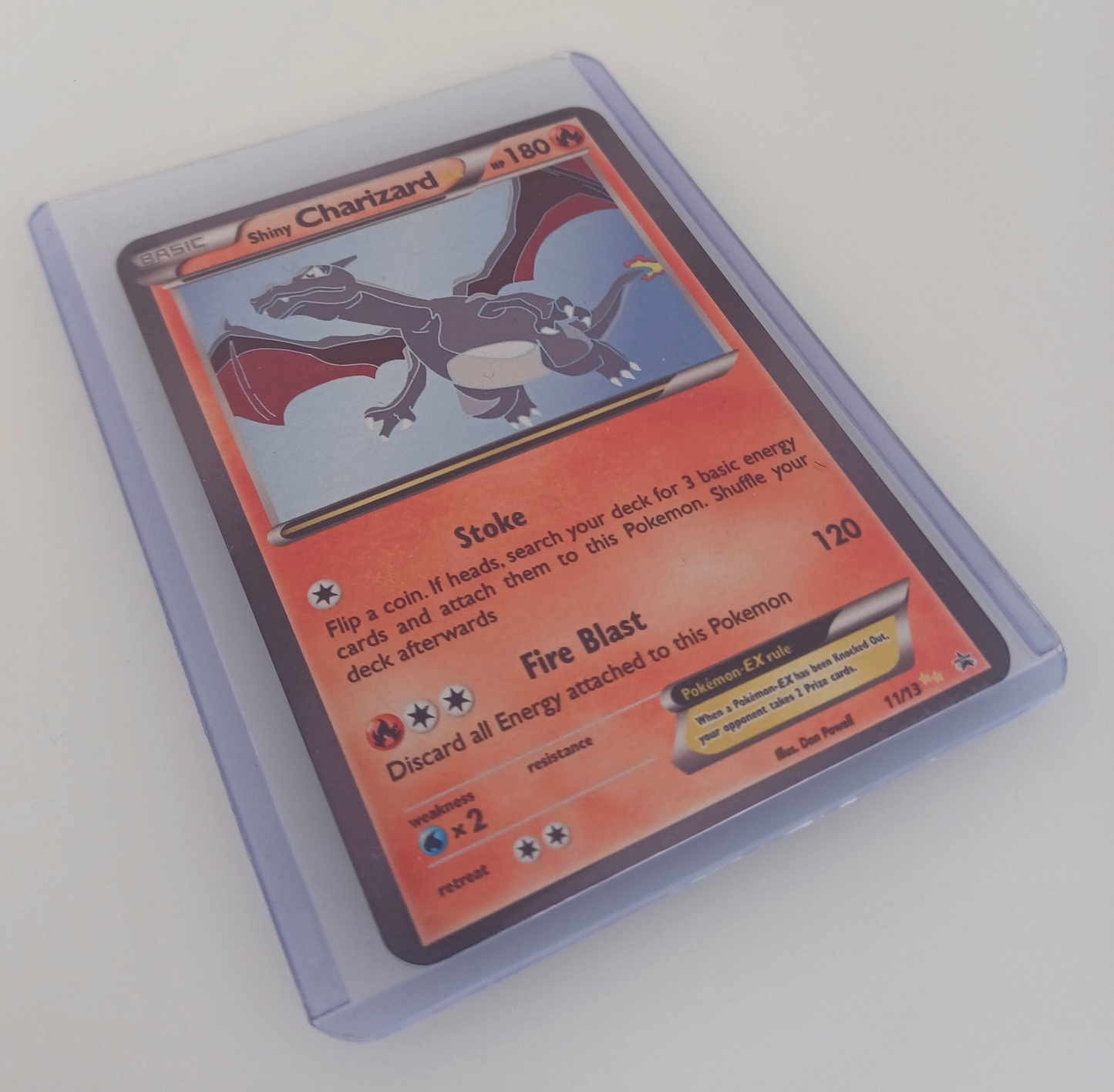 Charizard Aluminum Silver Pokemon art Card