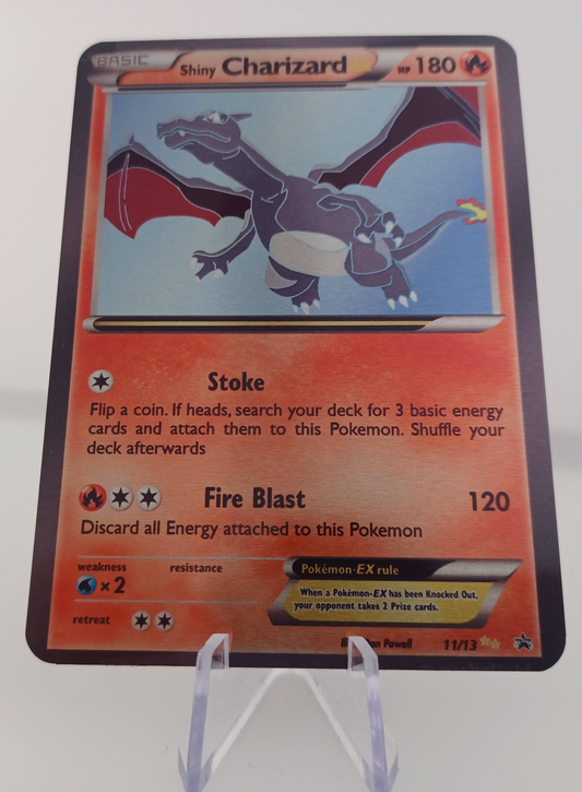 Charizard Aluminum Silver Pokemon art Card