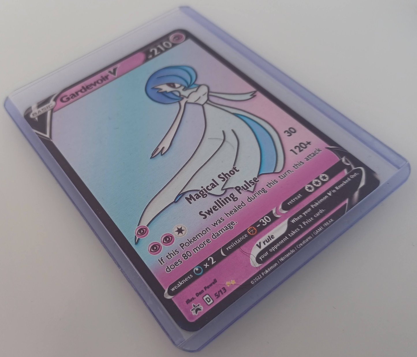 Gardevoir Aluminum Silver Pokemon art Card