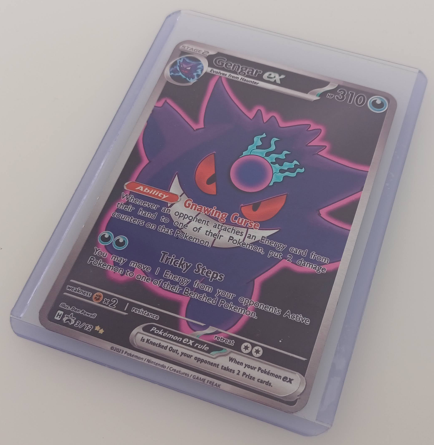 Gengar Aluminum Silver Pokemon art Card