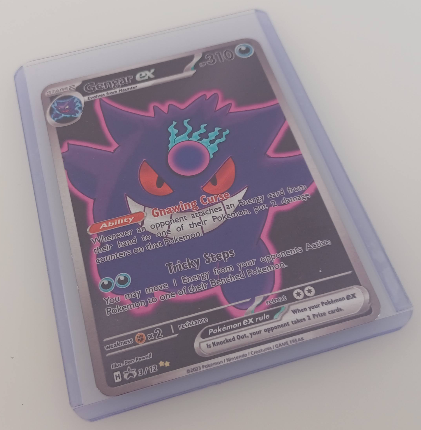 Gengar Aluminum Silver Pokemon art Card