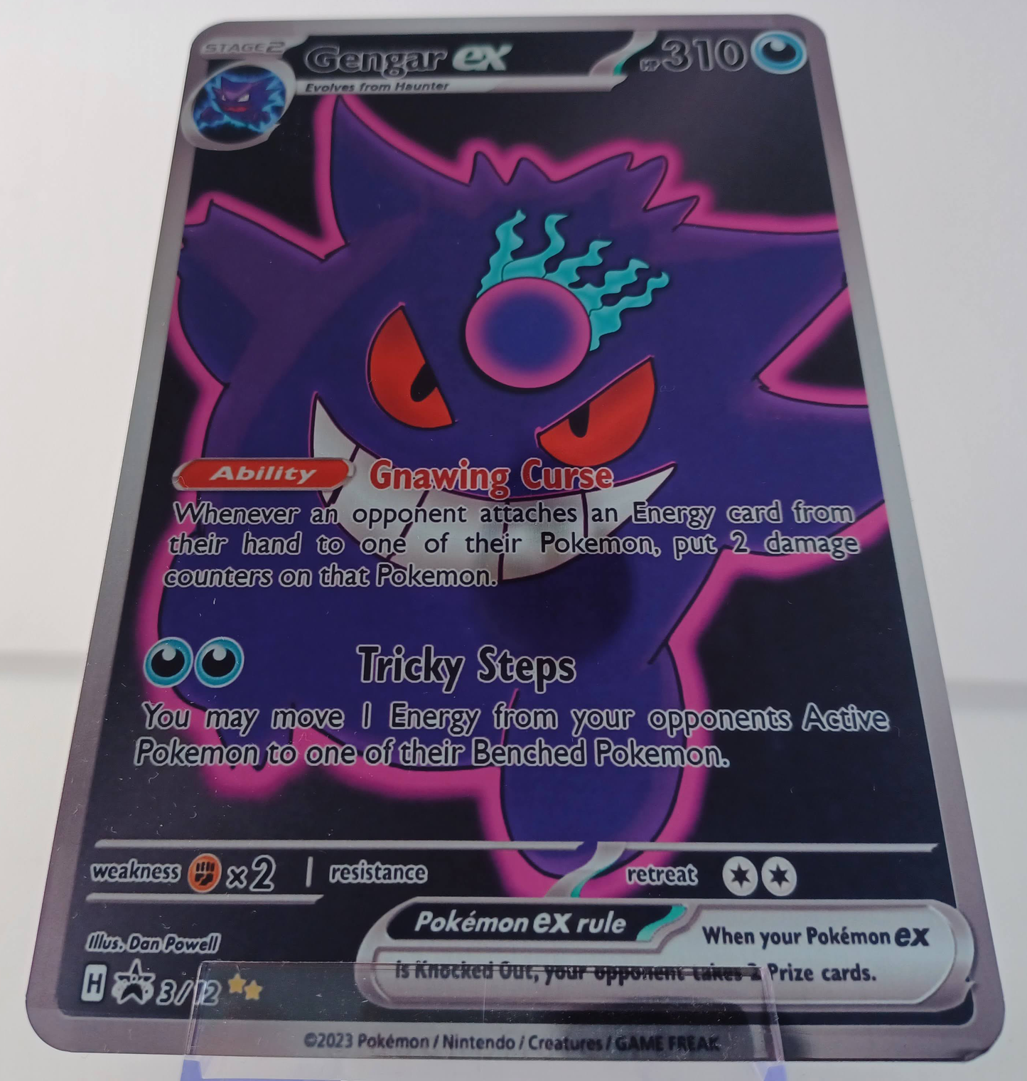 Gengar Aluminum Silver Pokemon art Card
