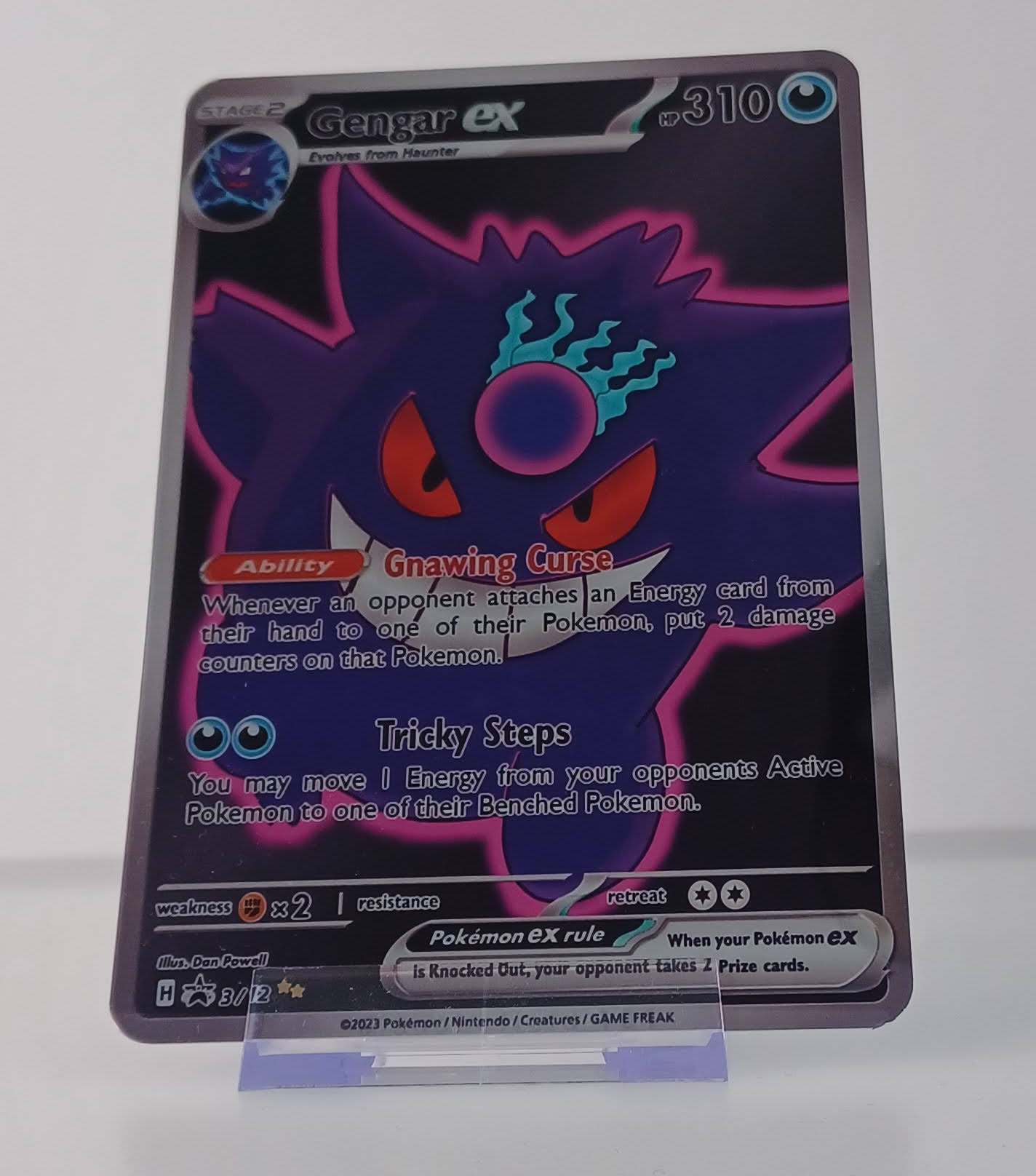 Gengar Aluminum Silver Pokemon art Card