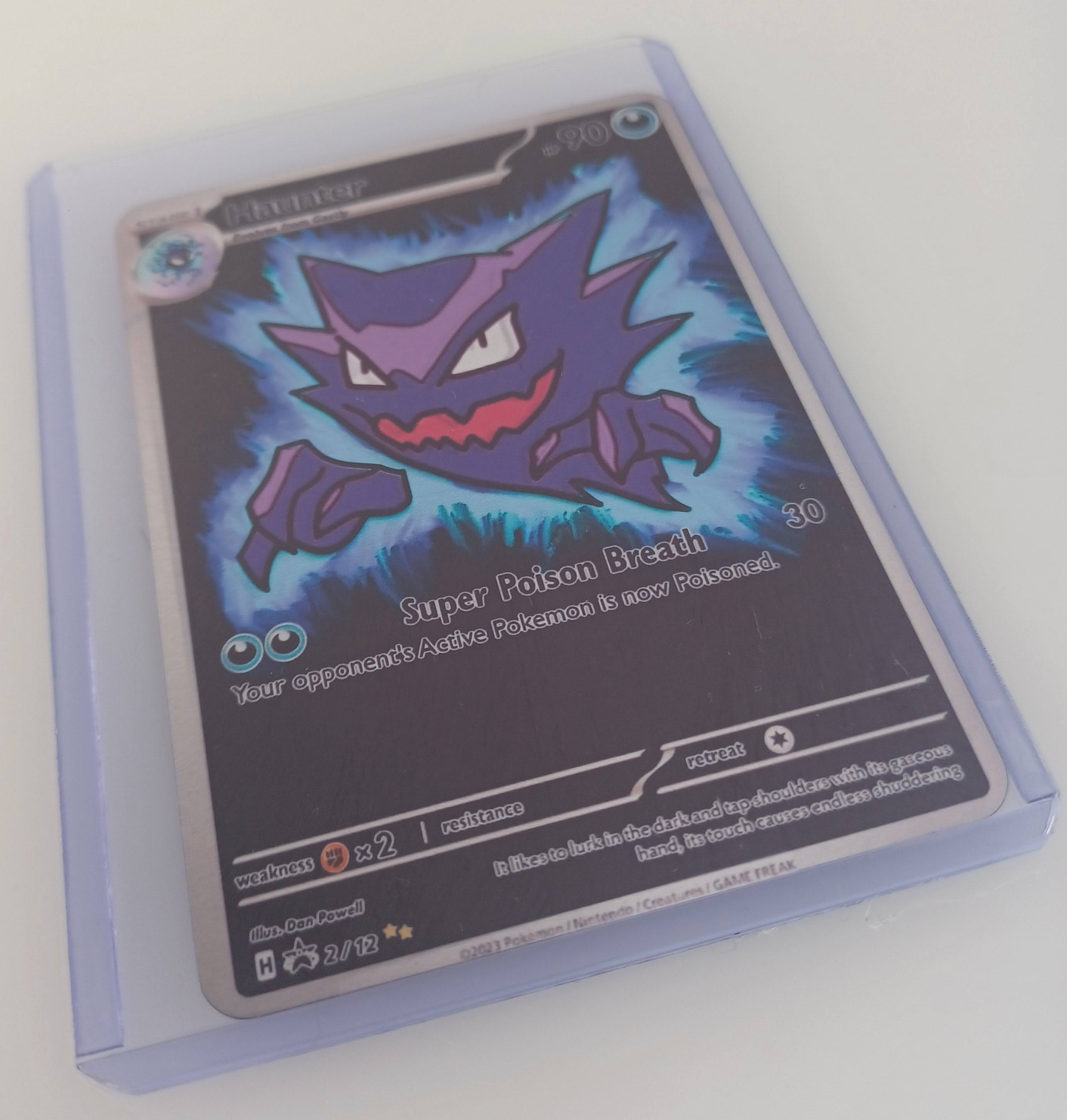 Haunter Aluminum Silver Pokemon art Card