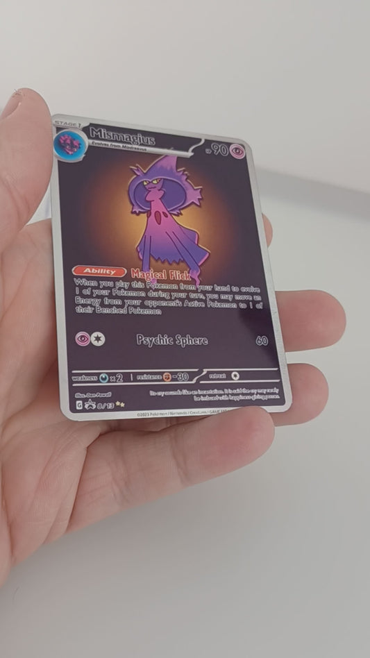 Mismagius Aluminum Silver Pokemon art Card